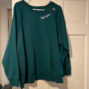 Old navy high hopes embroidered crewneck
